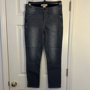 Democracy Gray Freedom Ankle Skimmer Jeans for Women